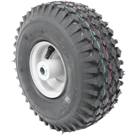 A & I Products 4.10x3.5x4 Lawn Mower Wheel, 4 Ply, Stud A-B1WL72